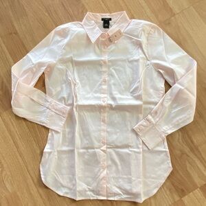 NWT Ann Taylor Light Pink Button Down Shirt